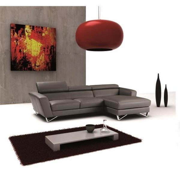 J&M Furniture JandM Furniture 1769112-RHFC-GR Sparta Mini - Right Hand Facing Chaise - Grey 1769112-RHFC-GR